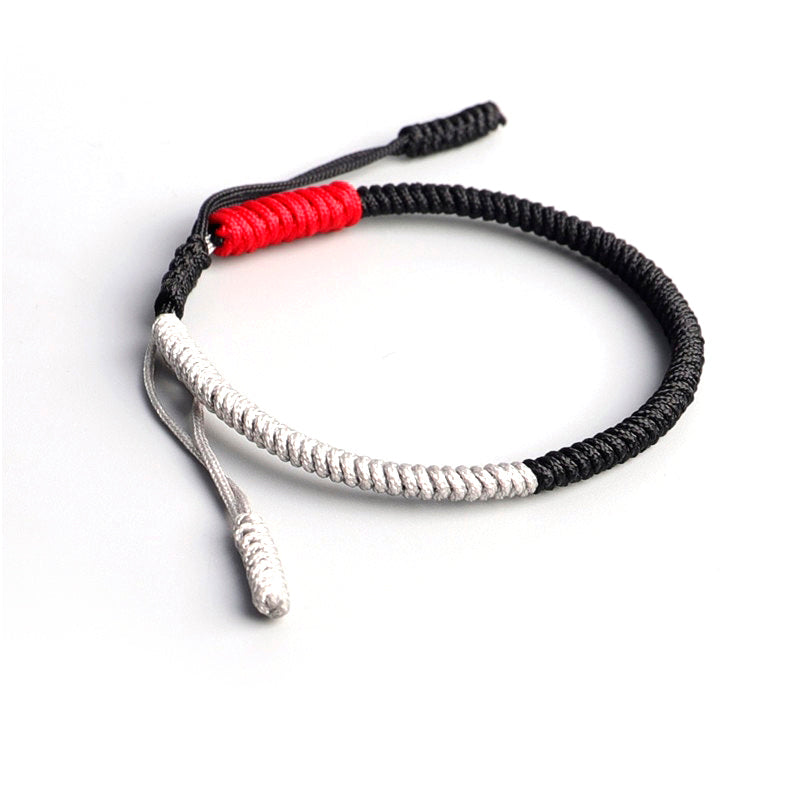 KARMA - Pulsera de nudos budistas de la suerte hecho a mano