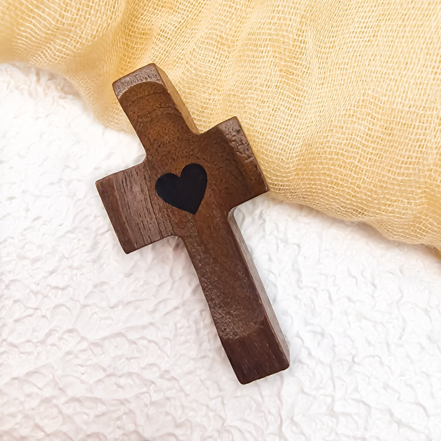 Set de 3 Cruces de Madera Decorativas | Símbolo con Significado | Para Hogar, Oficina o Regalo Especial