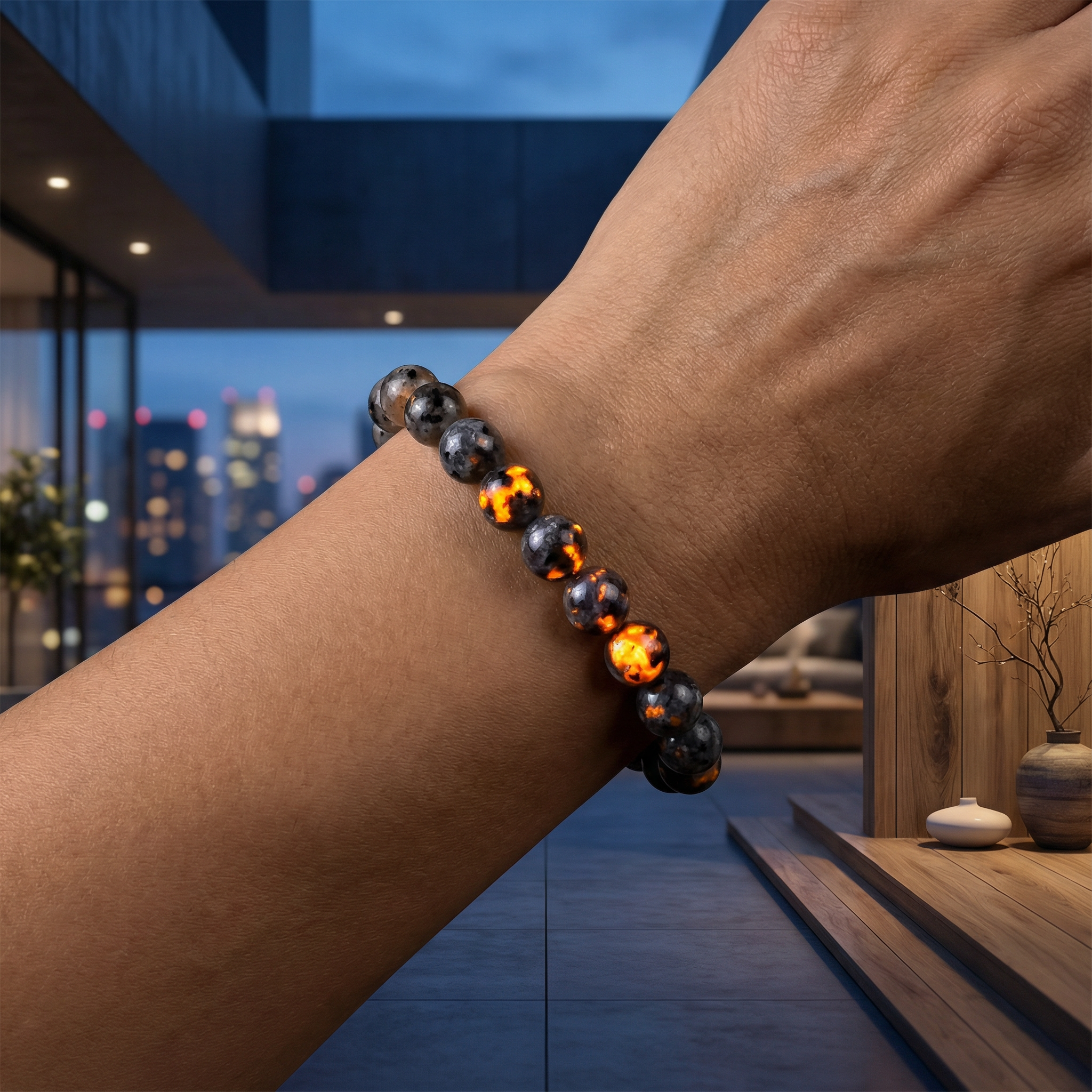 Pulsera Yooperlite | Fluorescencia natural, destaca en tu camino.