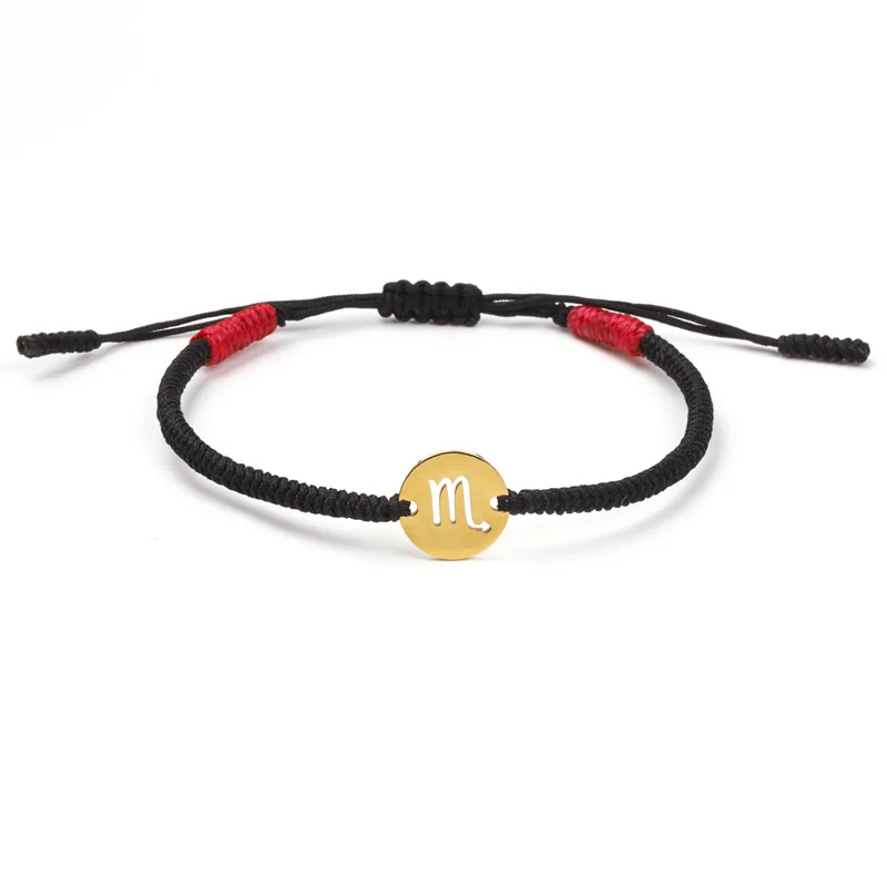 HORÓSCOPO - Pulsera de nudos budistas de la suerte hecho a mano