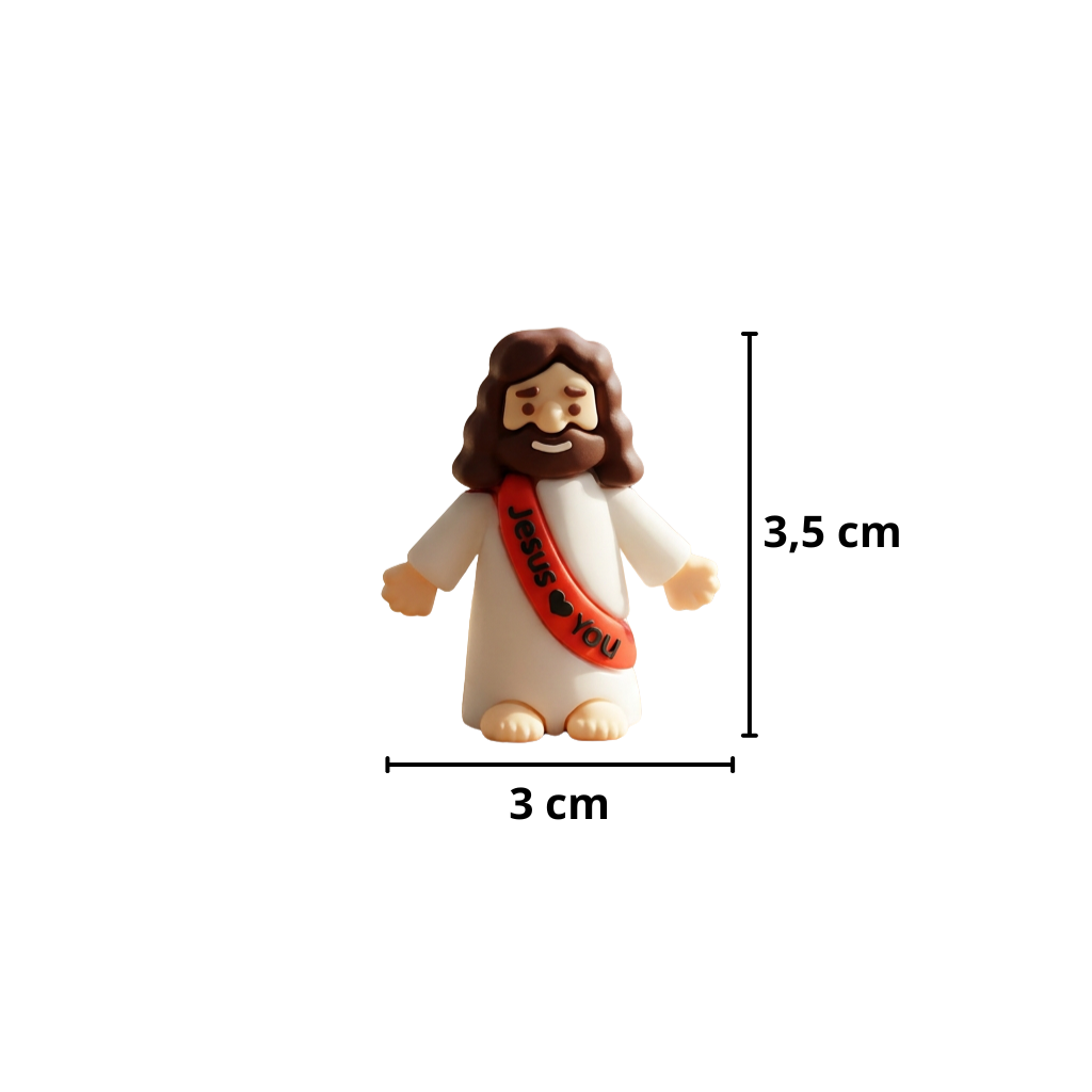 Mini Figuras de Jesús | Decoración Cristiana | Recuerdos Bautizo, Comunión y Confirmación