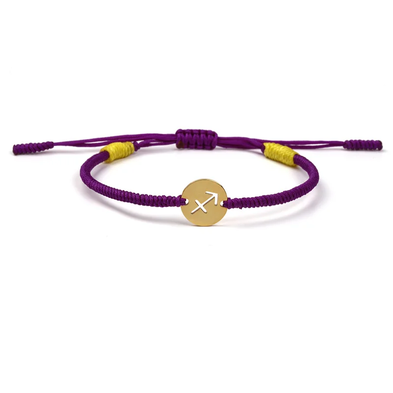 HORÓSCOPO - Pulsera de nudos budistas de la suerte hecho a mano