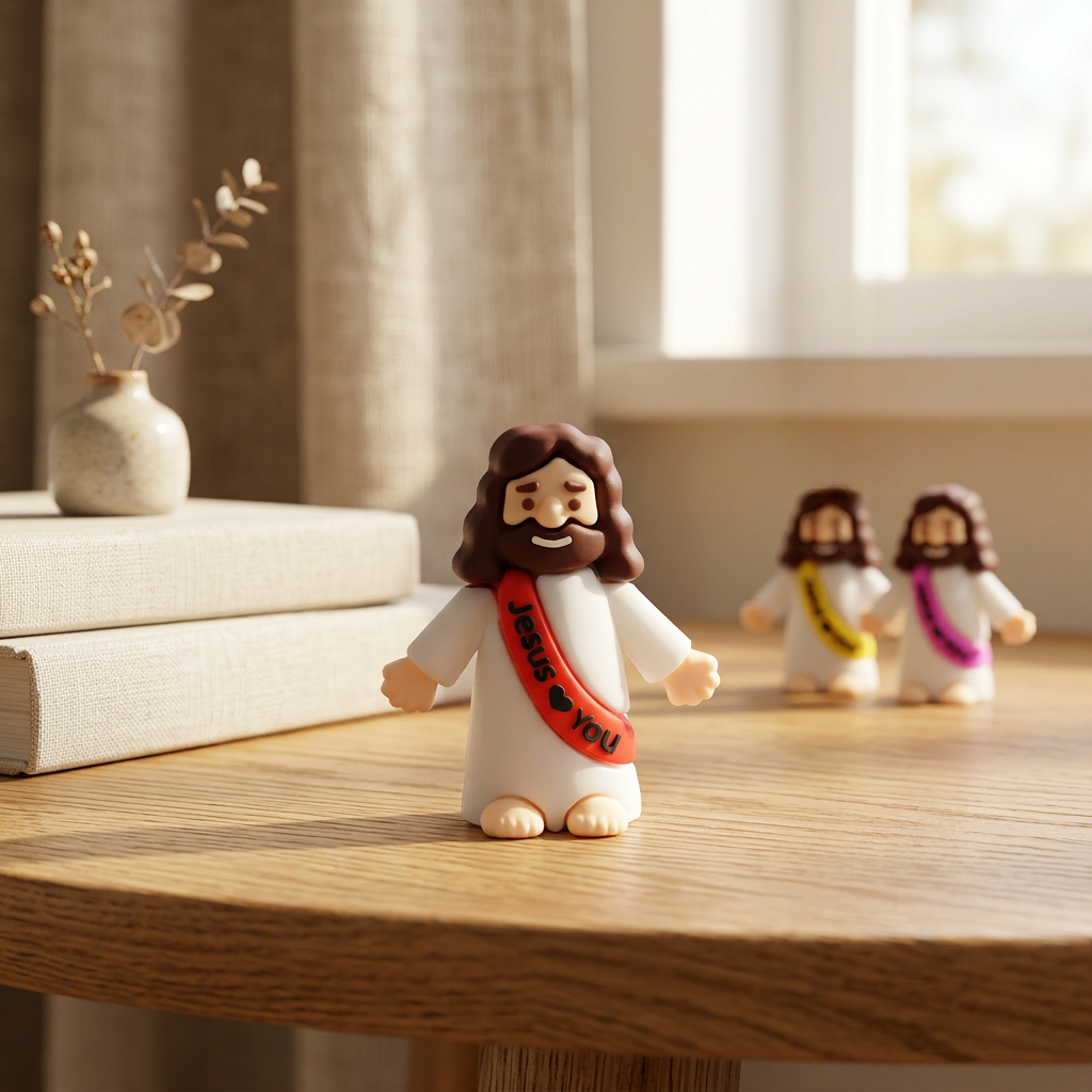 Mini Figuras de Jesús | Decoración Cristiana | Recuerdos Bautizo, Comunión y Confirmación