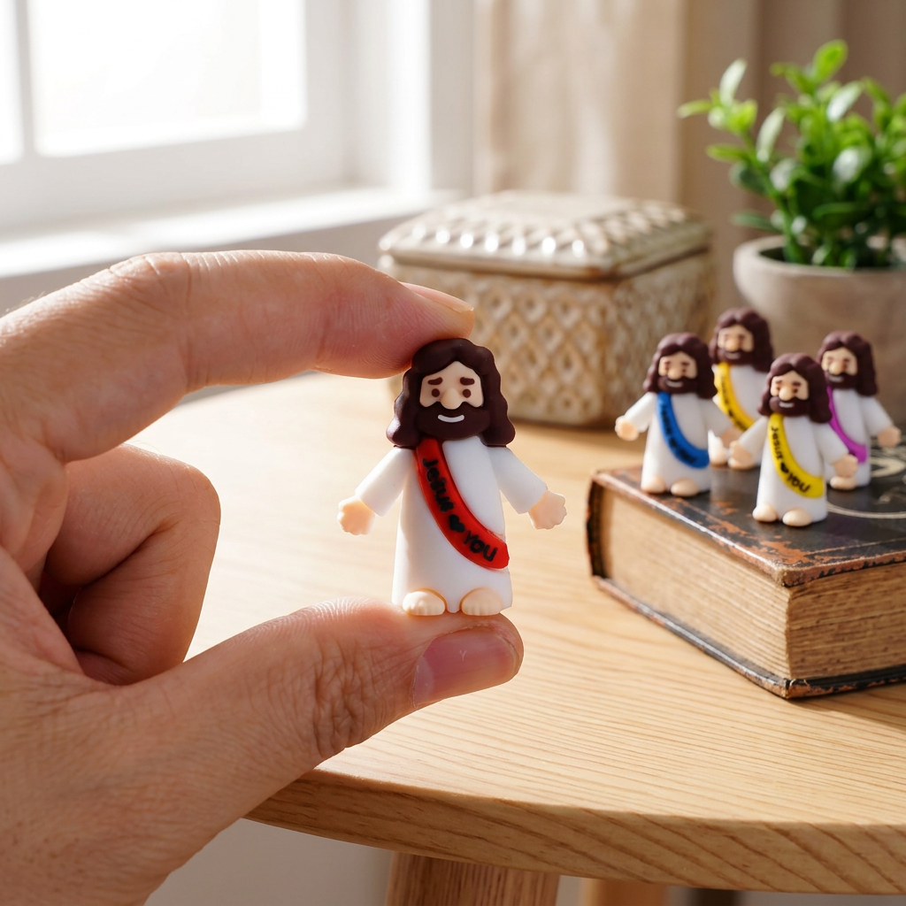 Mini Figuras de Jesús | Decoración Cristiana | Recuerdos Bautizo, Comunión y Confirmación