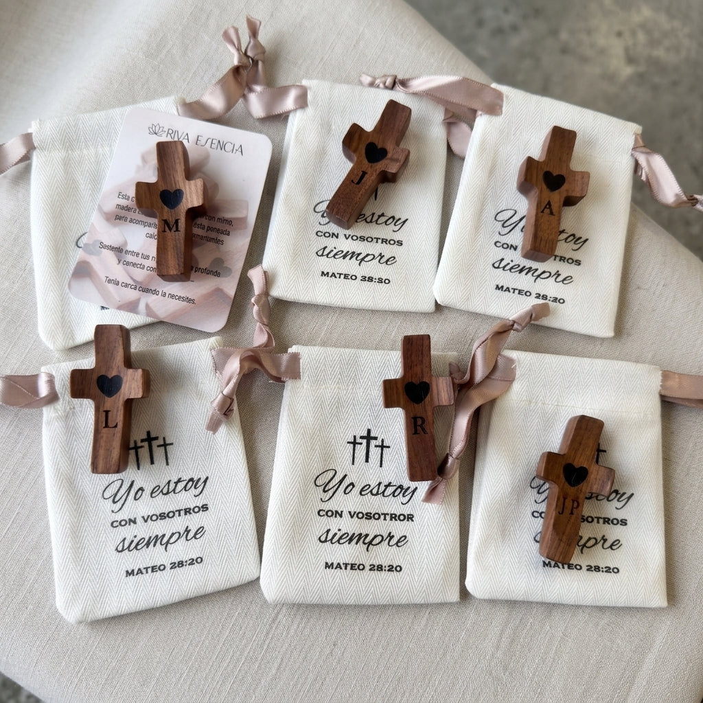 Cruces de Madera Personalizadas en Pack | Para regalar y compartir