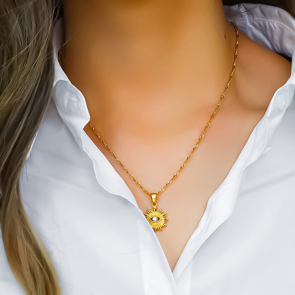 Colgante Sol de Ojo Turco