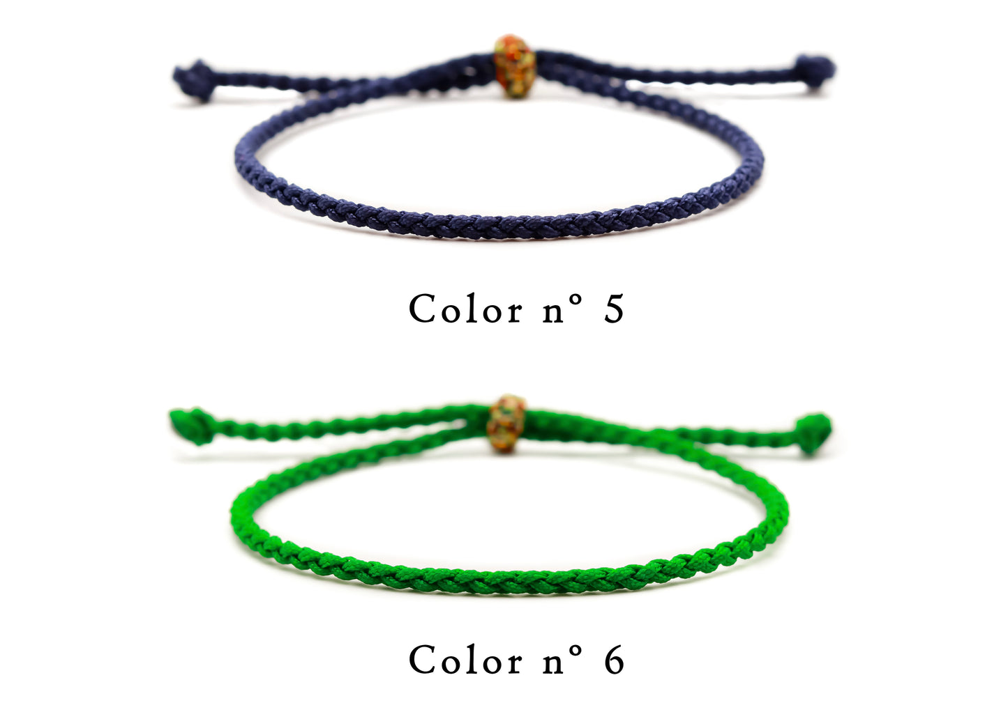 VIBRACIÓN TONOS TIERRA - Pulsera de nudos budistas de la suerte hecho a mano, Varios colores