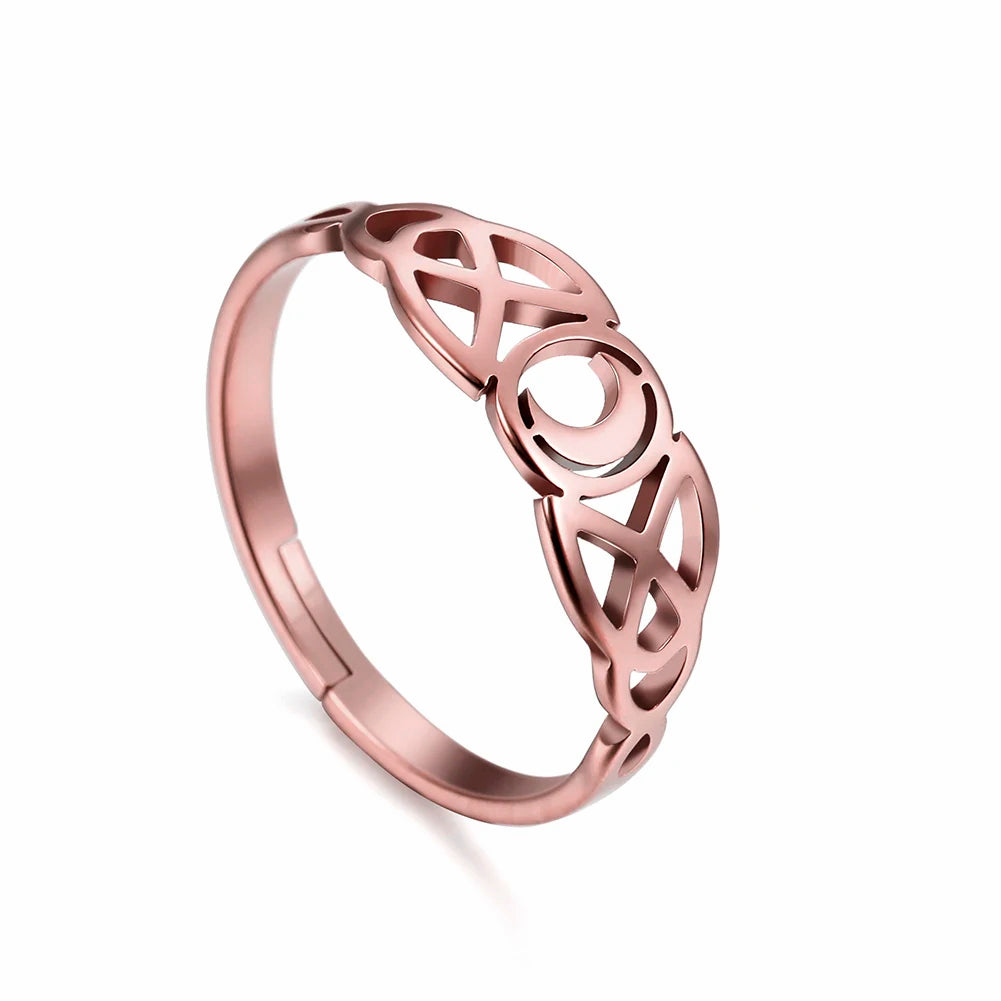 LUNARIS RING · Stainless steel (adjustable)