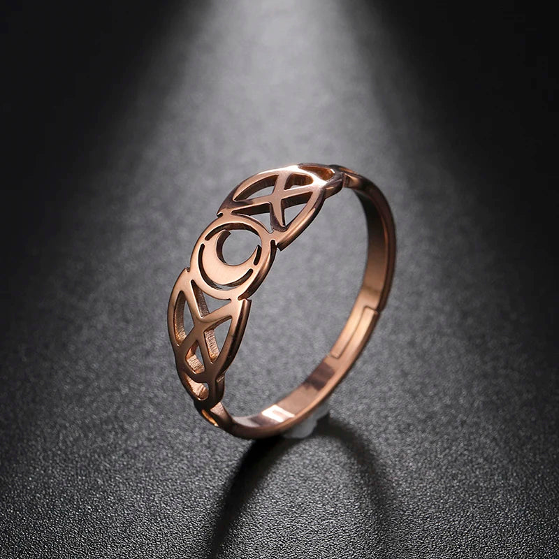 LUNARIS RING · Stainless steel (adjustable)