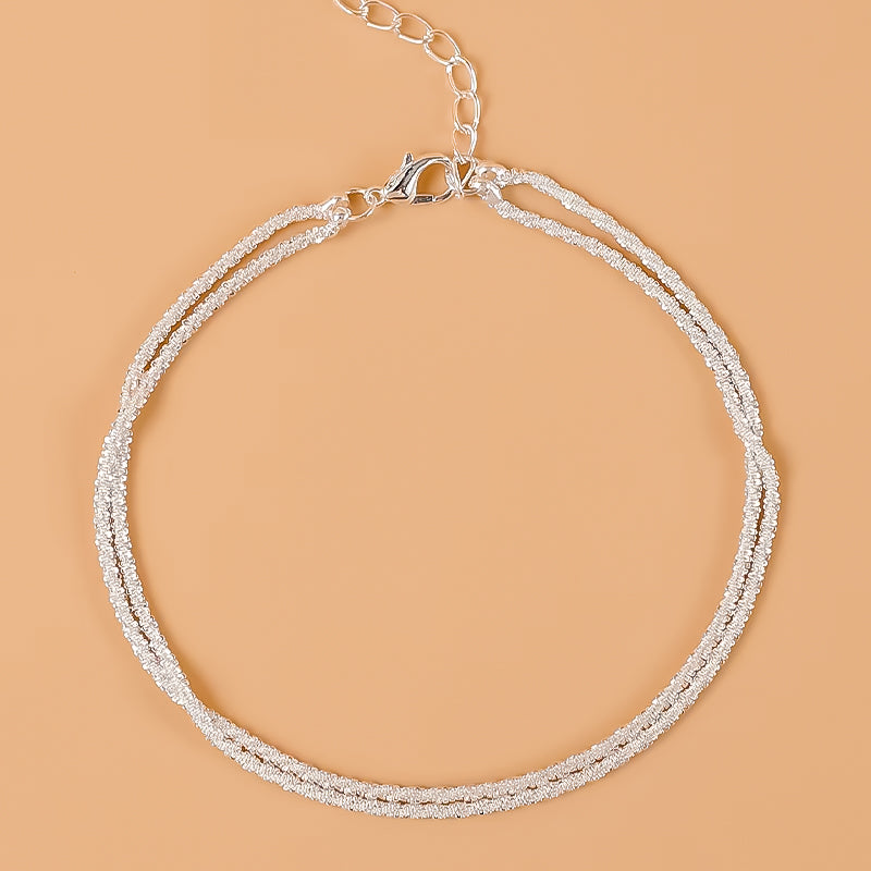 Tobillera Minimalista Doble Cadena | Tobillera Elegante Resistente y Atemporal