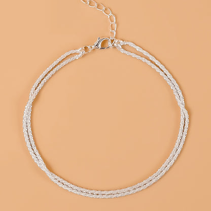 Tobillera Minimalista Doble Cadena | Tobillera Elegante Resistente y Atemporal