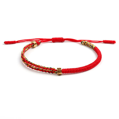 COMPASSION - Handmade Lucky Buddhist Knot Bracelet 