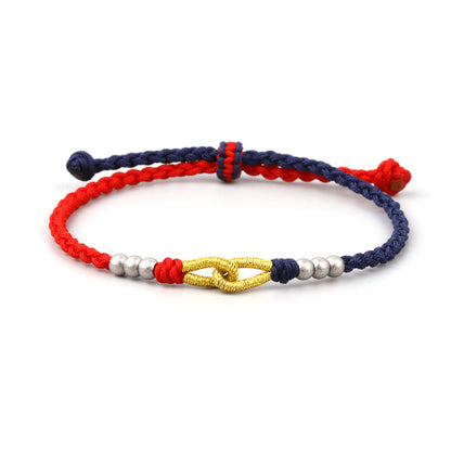 PROSPERITY - Handmade Lucky Buddhist Knot Bracelet 