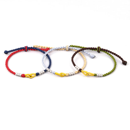 PROSPERITY - Handmade Lucky Buddhist Knot Bracelet 