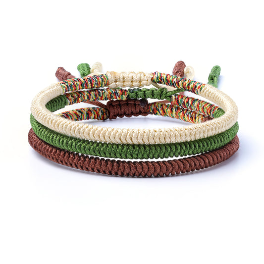 LONGING - Handmade Lucky Buddhist Knot Bracelet 