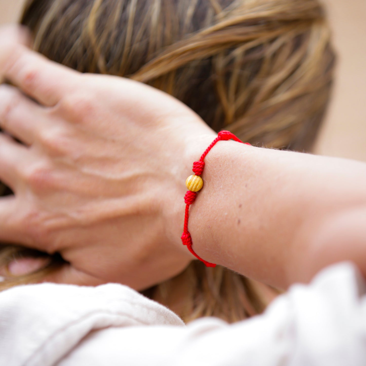 Red bracelet seven knots, red bracelet 7 knots of luck , KABBALAH,protection,