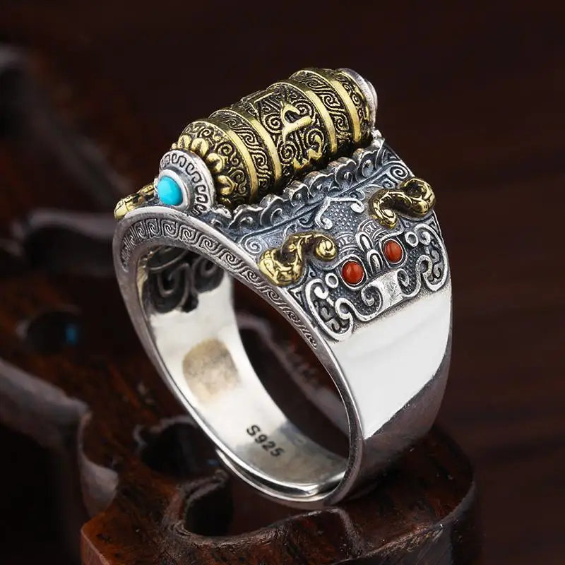 ANILLO TIBETANO GIRATORIO (2x1)