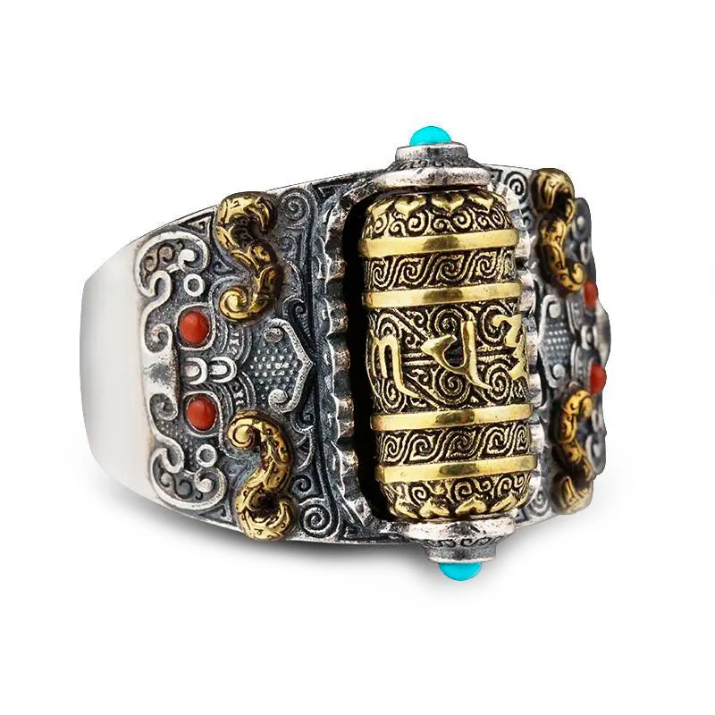 ANILLO TIBETANO GIRATORIO (2x1)