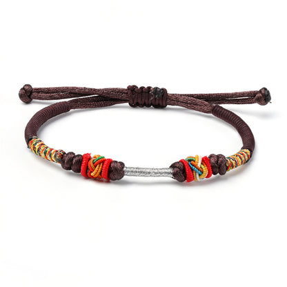 Handmade Tibetan Buddhist Bracelet Lucky Knots Resilience