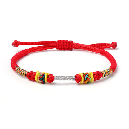 Handmade Tibetan Buddhist Bracelet Lucky Knots Resilience