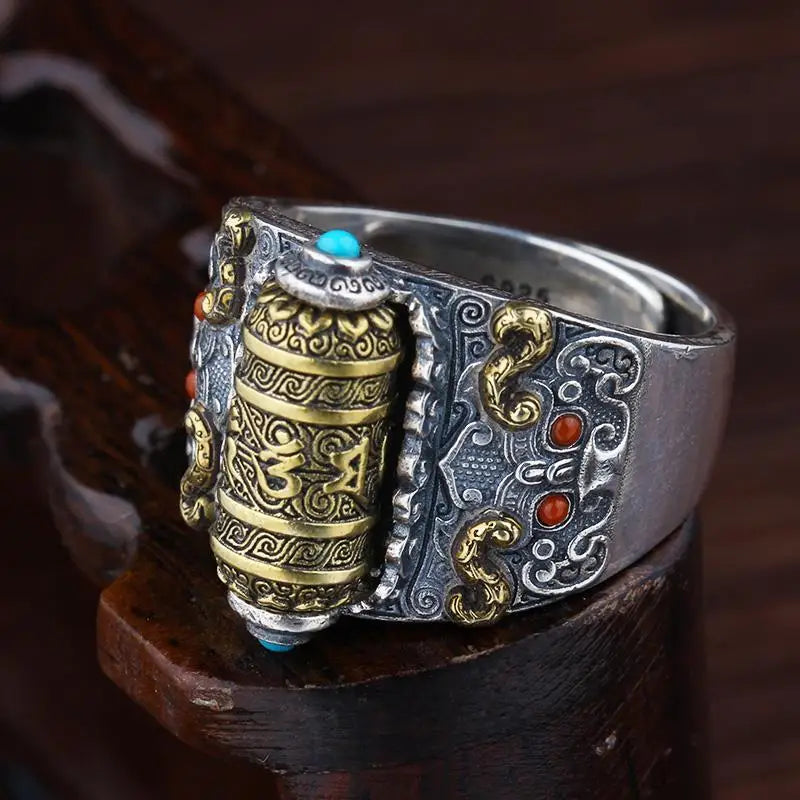 ANILLO TIBETANO GIRATORIO (2x1)