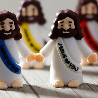 Mini Figuras de Jesús | Decoración Cristiana | Recuerdos Bautizo, Comunión y Confirmación