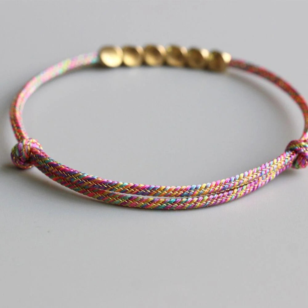 PINK BRACELET WITH BRASS BEADS-PRIVATE LISTING ONLY FOR L.Y.