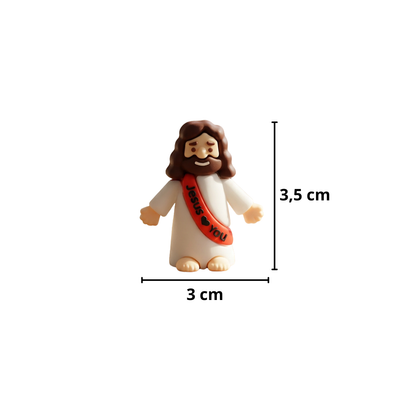 Mini Figuras de Jesús | Decoración Cristiana | Recuerdos Bautizo, Comunión y Confirmación