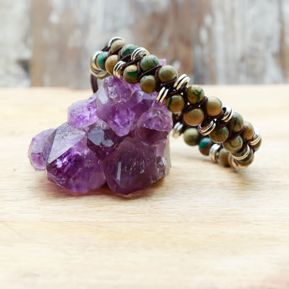 OCEAN JASPER BRACELET (BOHO STYLE) - Healing Natural Stone Bracelet