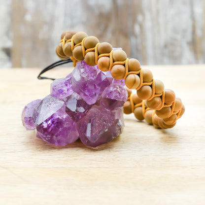 MATTE WOOD JASPER BRACELET (BOHO STYLE) - Healing natural stone bracelet