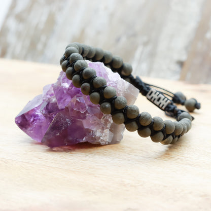 PYRITE BRACELET (BOHO STYLE) - Healing Natural Stone Bracelet