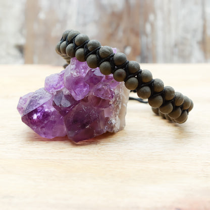 PYRITE BRACELET (BOHO STYLE) - Healing Natural Stone Bracelet