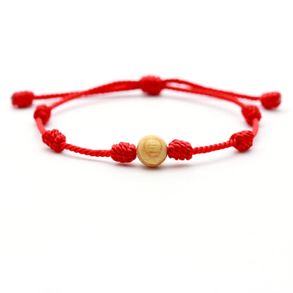 Red bracelet seven knots, red bracelet 7 knots of luck , KABBALAH,protection,