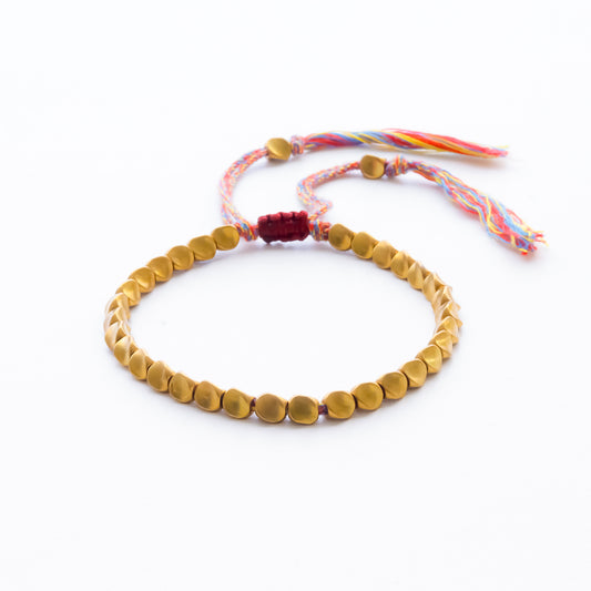 PROSPERIDAD - Pulsera tibetana de cuentas de cobre