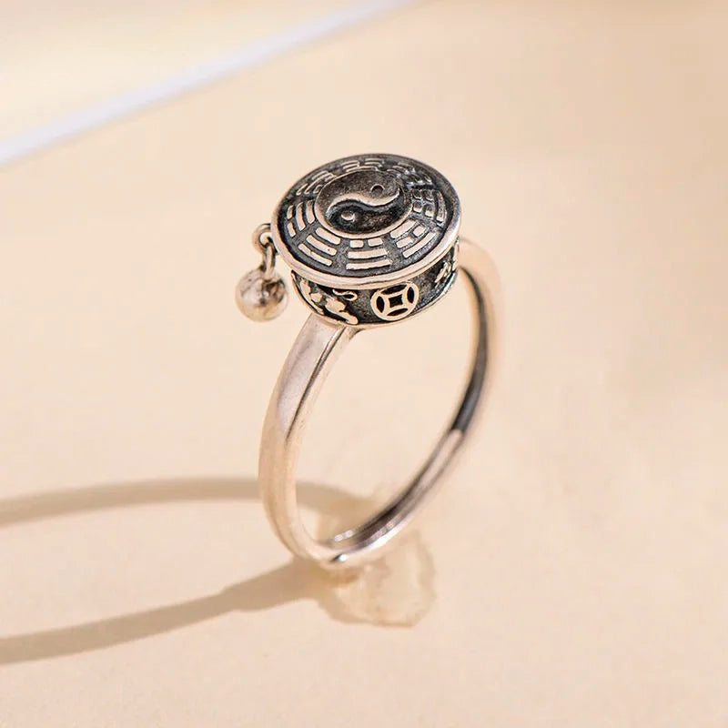 MANDALA FLOWER RING · TIBETAN ROTATING RING