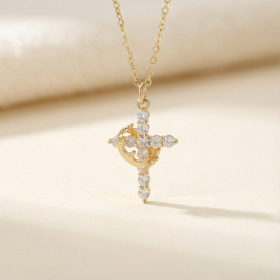 Sun Amulet choker with natural aventurine stone plated in 18k gold 