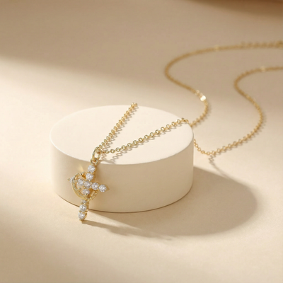 Sun Amulet choker with natural aventurine stone plated in 18k gold 