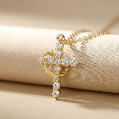 Sun Amulet choker with natural aventurine stone plated in 18k gold 