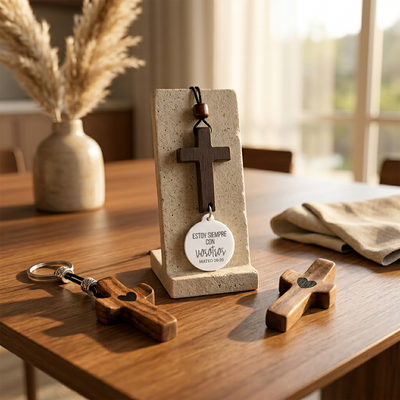 Pack de Fe y Conexión | Llavero, Coche y Mano | Lleva Tu Luz a Todas Partes.