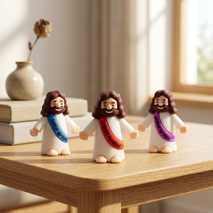 Mini Figuras de Jesús | Decoración Cristiana | Recuerdos Bautizo, Comunión y Confirmación