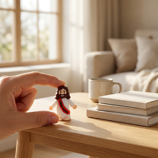 Mini Figuras de Jesús | Decoración Cristiana | Recuerdos Bautizo, Comunión y Confirmación