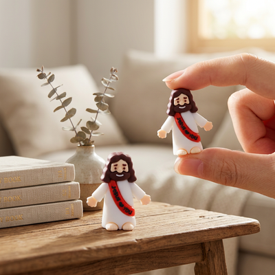 Mini Figuras de Jesús | Decoración Cristiana | Recuerdos Bautizo, Comunión y Confirmación