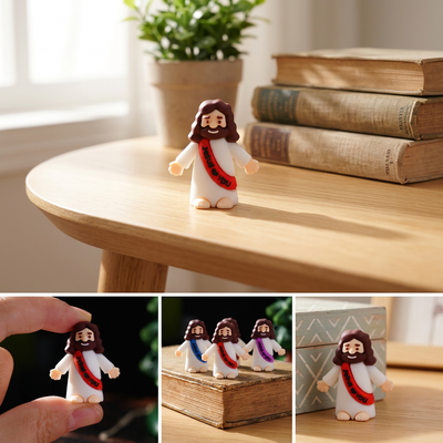 Mini Figuras de Jesús | Decoración Cristiana | Recuerdos Bautizo, Comunión y Confirmación