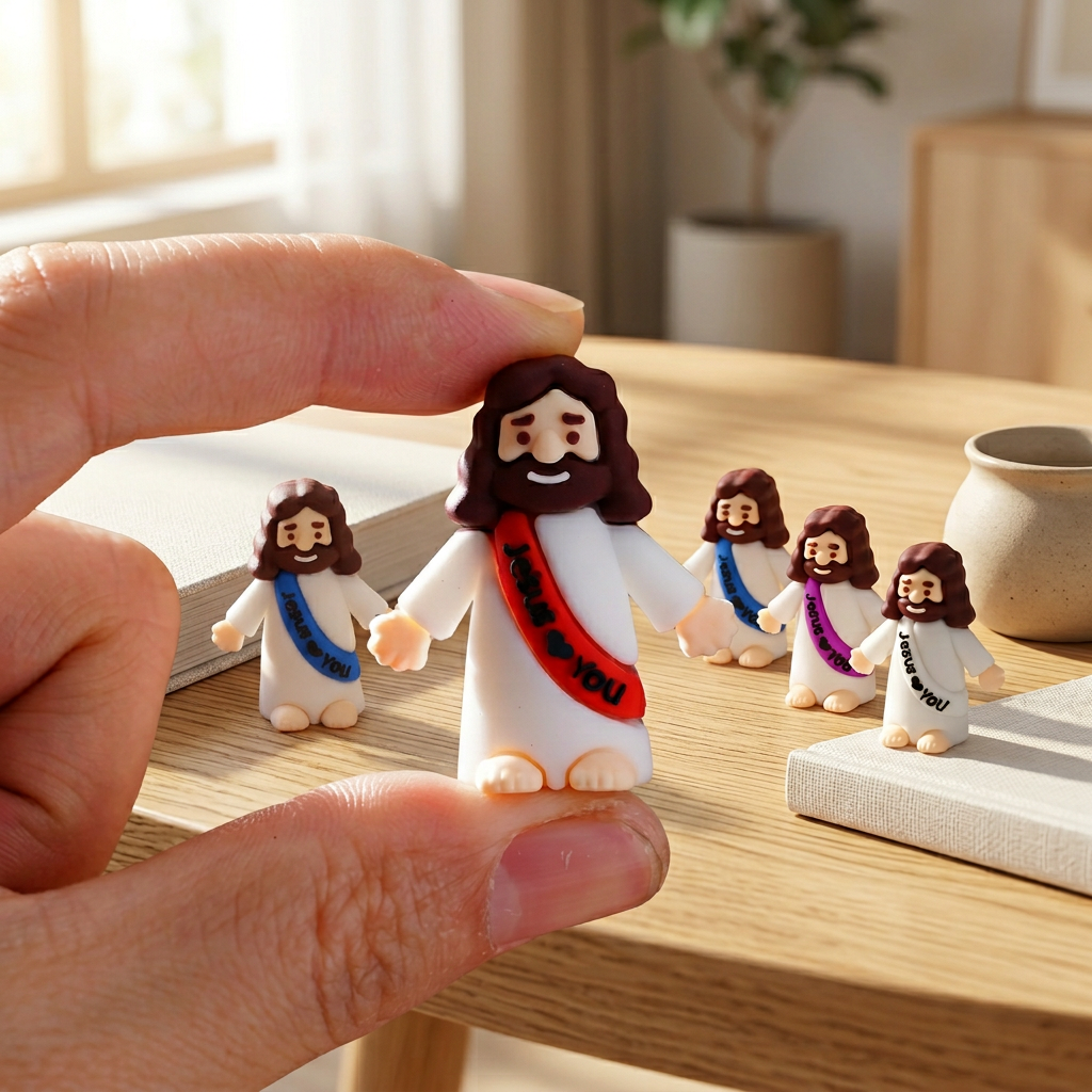 Mini Figuras de Jesús | Decoración Cristiana | Recuerdos Bautizo, Comunión y Confirmación