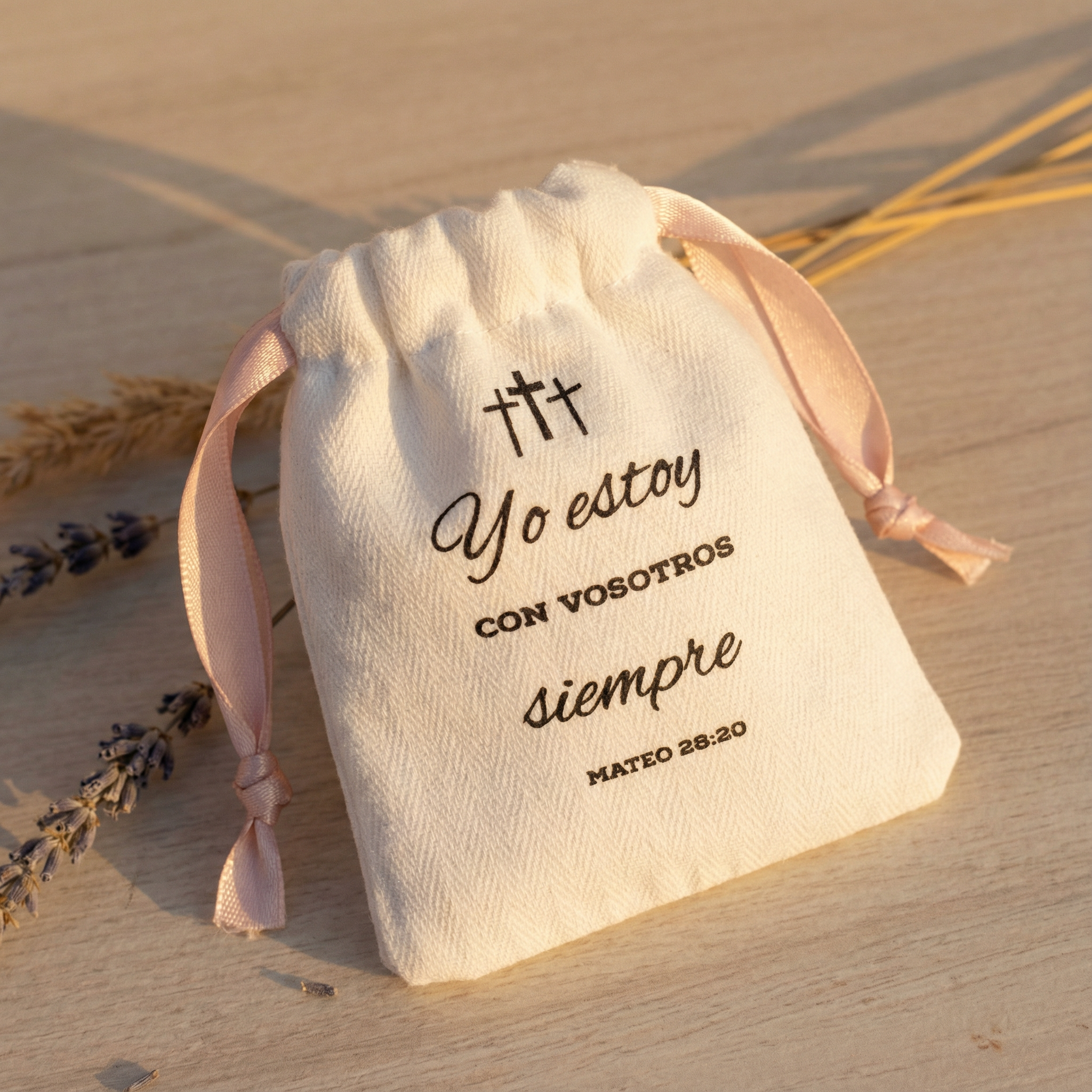 Bolsita algodón con verso
