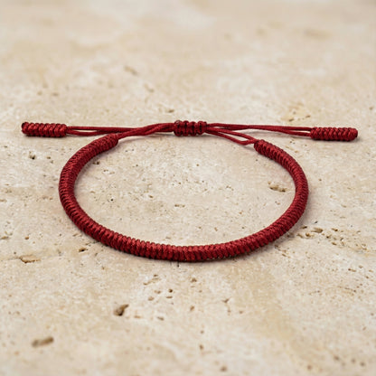 LUCK - Handmade Lucky Buddhist Knot Bracelet 