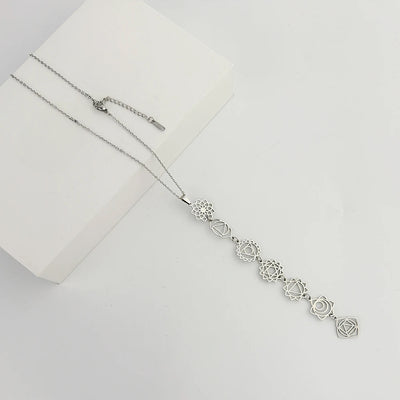Colgante Chakras | Equilibrio y Energía Interior | Acero Inoxidable con baño oro 18K o plata