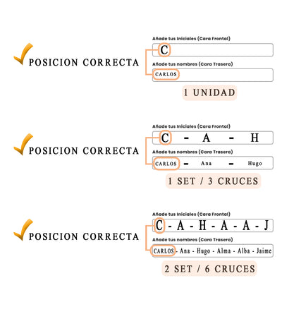 Cruz de Madera Grabada a Láser con Nombre y Inicial | Un Símbolo Único y Personal