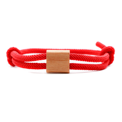 Pulsera surfera minimalista grabada a laser