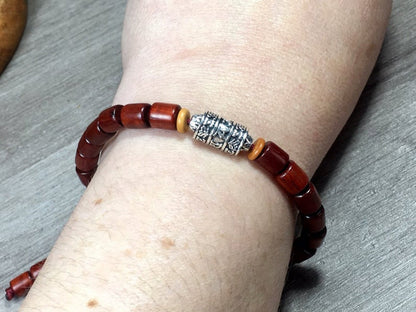 Tibetan Buddhist Bracelet with Coconut Beads